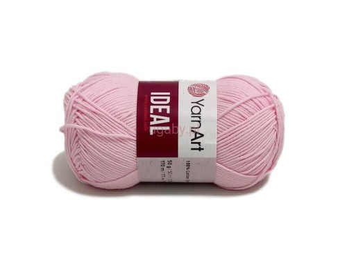 Włóczka YarnArt Ideal 100% bawełna kolor jasnoróżowy nr 229 dla niemowląt i alergików