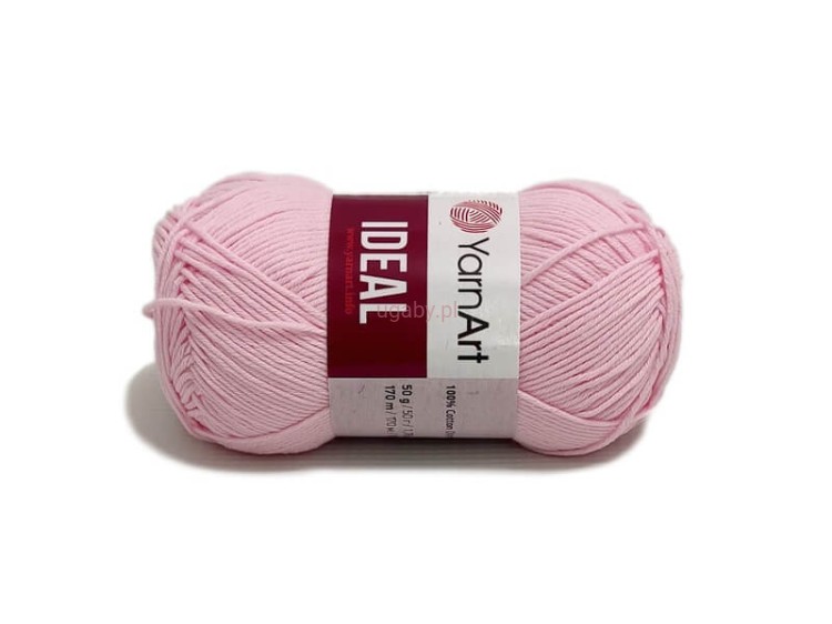 Włóczka YarnArt Ideal 100% bawełna kolor jasnoróżowy nr 229 dla niemowląt i alergików