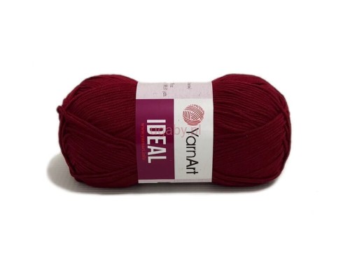 Włóczka YarnArt Ideal kolor buraczkowy nr 238 bawełna dla alergików i niemowląt.