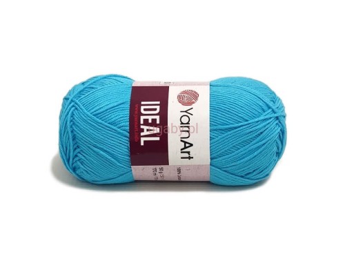 Włóczka YarnArt Ideal 100% bawełna kolor turkusowy nr 247 - naturalna i bezpieczna.