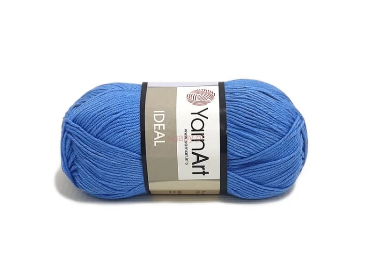 Włóczka YarnArt Ideal 100% bawełna kolor niebieski nr 239 bezpieczna dla dzieci