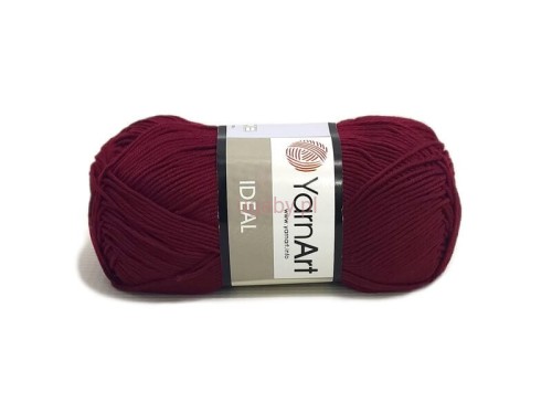Włóczka YarnArt Ideal 100% bawełna kolor buraczkowy nr 238 dla niemowląt i alergików