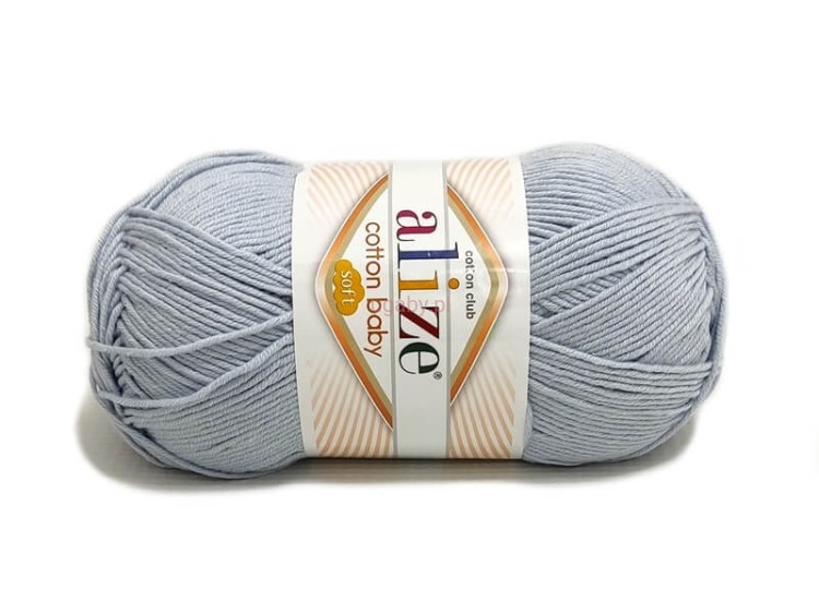 włóczka Cotton Baby Soft kolor jasny popiel