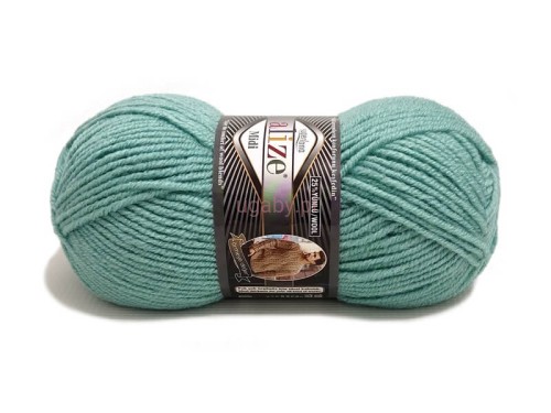 Motek włóczki Alize Superlana Midi w nasyconym turkusowym kolorze Aqua nr 463