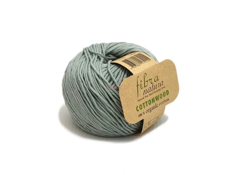 Jasnoszara włóczka Cottonwood 41146 z bawełny organicznej, matowa przędza wielonitkowa do robótek dziecięcych, dostępna w ugaby.pl.