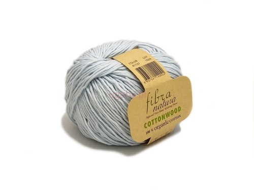 Jasnobłękitna włóczka Cottonwood 41127 z bawełny organicznej, matowa przędza o luźnym splocie wielonitkowym do robótek dla dzieci, oferta ugaby.pl.