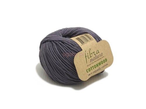Szara włóczka Cottonwood 41117 z bawełny organicznej, matowa przędza o wielonitkowym splocie do robótek dziecięcych, dostępna w ugaby.pl.