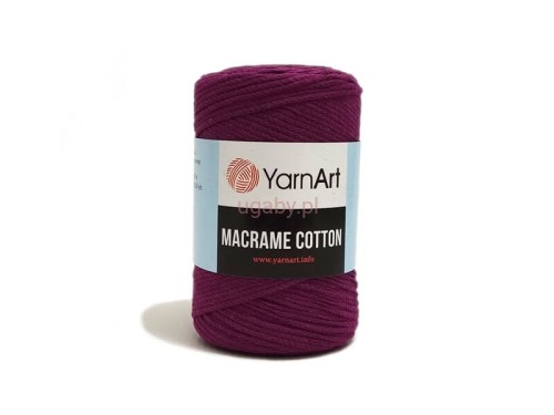 Macrame Cotton kolor amarantowy