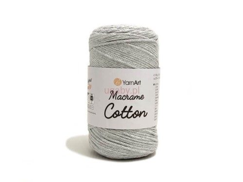Macrame Cotton kolor jasno popielaty
