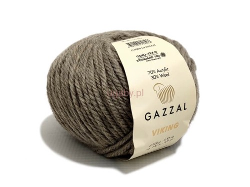 włóczka Viking kolor beżowo szary numer 4004