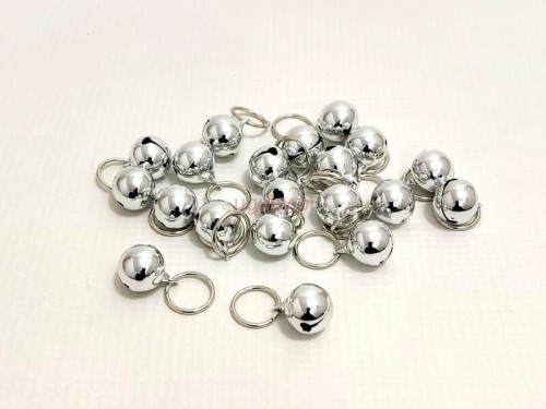 dzwoneczek metalowy 15mm kolor srebrny