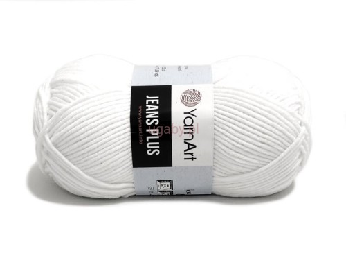 Turkusowa włóczka YarnArt Jeans Plus – motek miękkiej bawełny z akrylem do robótek ręcznych.