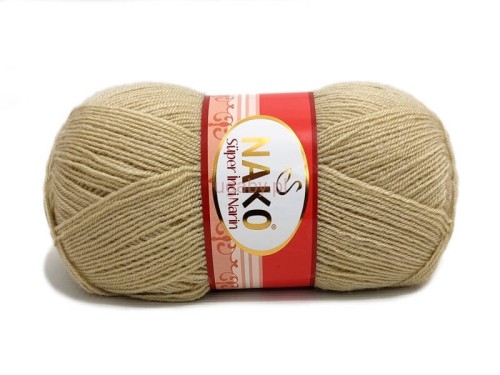 Włóczka Nako Super Inci Narin kolor jasnobeżowy – cienka, miękka przędza wełniana z akrylem premium, neutralny odcień na eleganckie ubrania, dostępna w ugaby.pl.