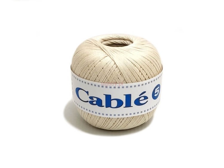 kordonek Cable 5 kolor ecru