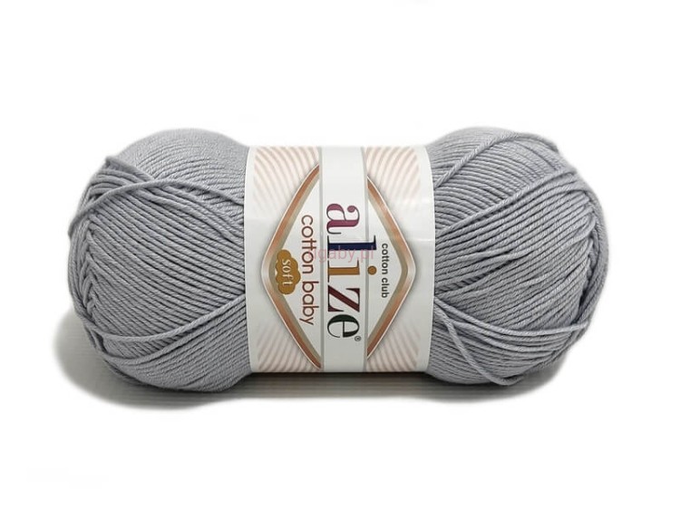 włóczka Cotton Baby Soft kolor popiel