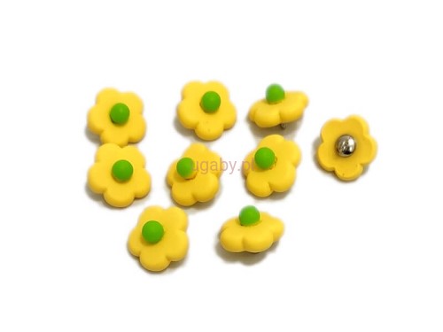 guzik plastikowy kwiatek.