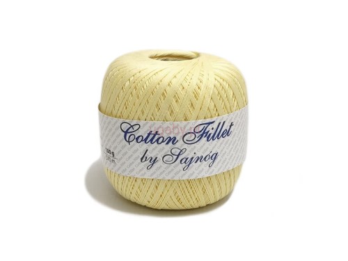 kordonek Cotton Fillet kolor żółty jasny