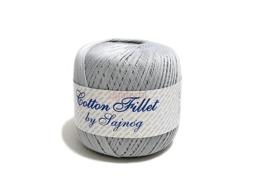 kordonek Cotton Fillet kolor popielaty jasny