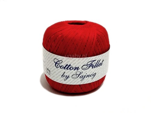 kordonek Cotton Fillet kolor czerwony