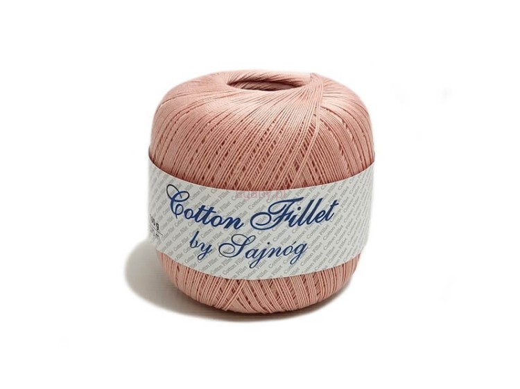 kordonek Cotton Fillet kolor przydymiony róż