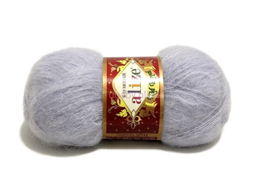 Włóczka Alize Kid Royal w kolorze jasny popiel numer 224 – puszysty moher w szarym odcieniu na modne swetry.