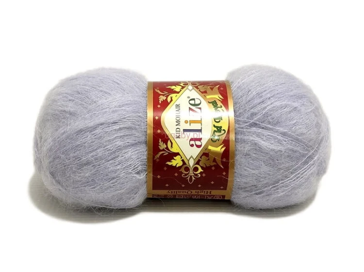 Włóczka Alize Kid Royal w kolorze jasny popiel numer 224 – puszysty moher w szarym odcieniu na modne swetry.