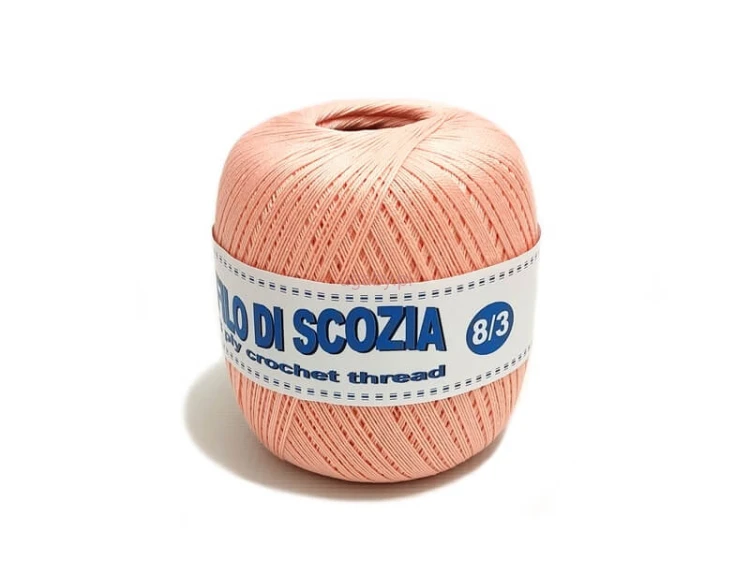 kordonek Filo di scozia 8/3 kolor łososiowy