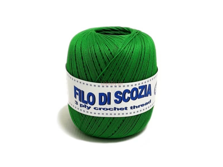 kordonek Filo di scozia 8/3 kolor zielony