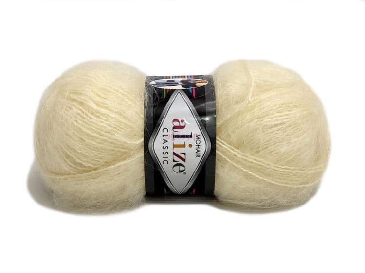 włóczka Mohair Classic kolor kremowy