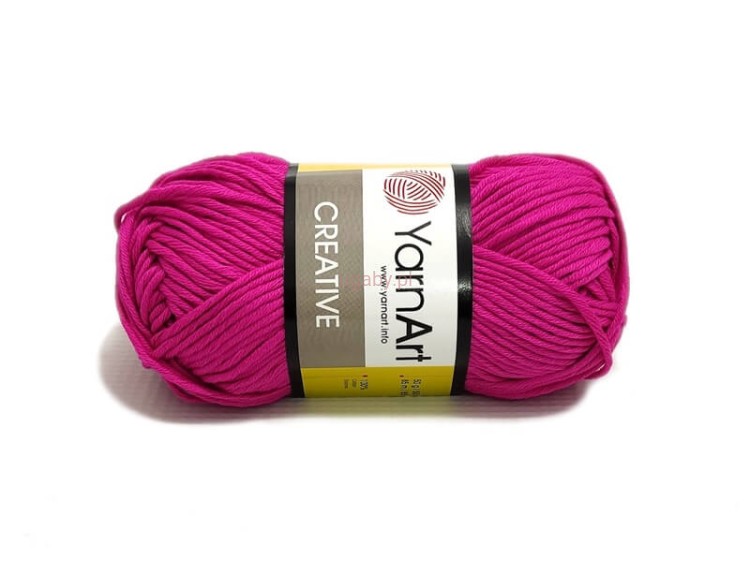 Amarantowa włóczka Creative YarnArt kolor 203 – 100% bawełna na letnie ubrania i akcesoria, sklep ugaby.pl.