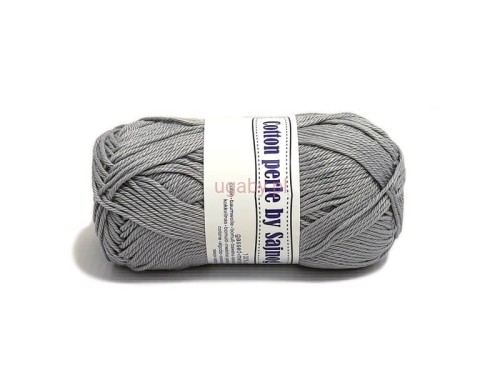 włóczka Cotton perle by Sajnóg kolor szary