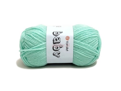 Włóczka Baby YarnArt kolor 856 seledynowy jasna mięta akryl dla dzieci.
