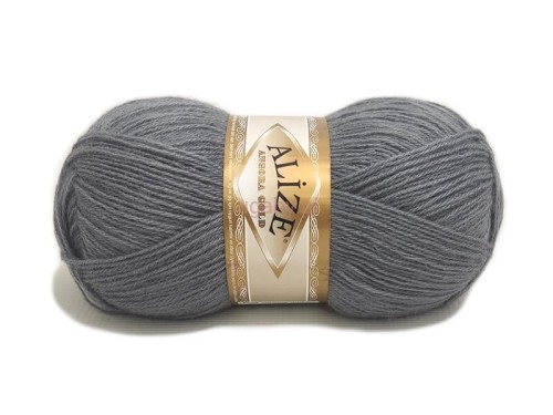 Puszysta włóczka Alize Angora Gold kolor popielaty 87 – wysokiej jakości mieszanka wełny z akrylem.