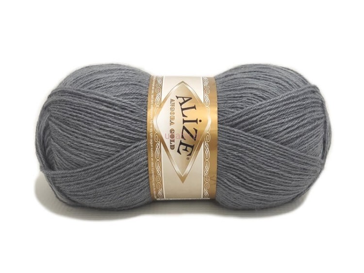 Puszysta włóczka Alize Angora Gold kolor popielaty 87 – wysokiej jakości mieszanka wełny z akrylem.