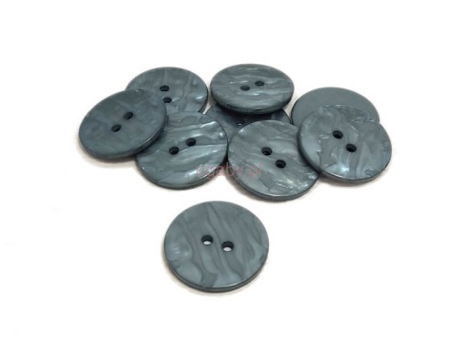 guzik perłowy szaroniebieski