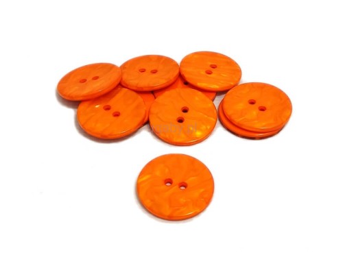 guzik perłowy pomarańczowy