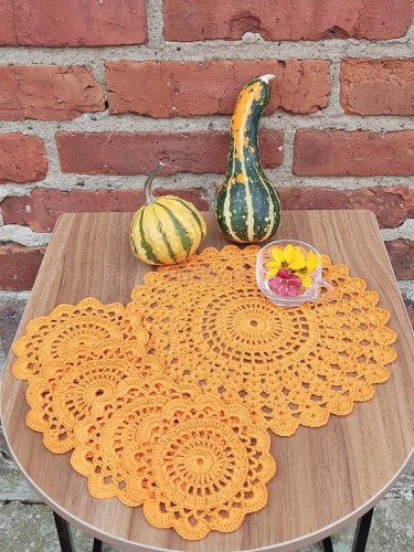 komplet serwetek kolor pomarańczowy