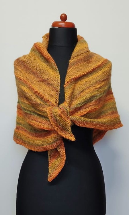 chusta w kolorach jesieni