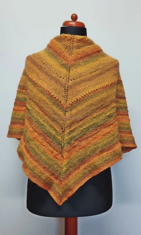 chusta w kolorach jesieni