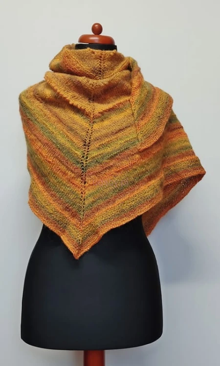 chusta w kolorach jesieni