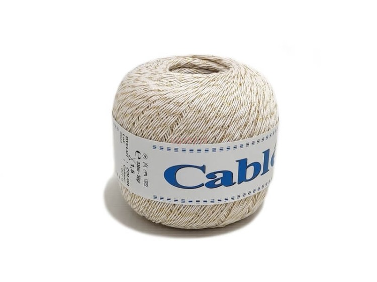 kordonek Cable 5 za złotą nitką