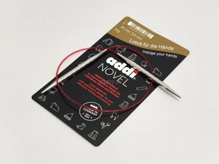 druty Addi Novel z żyłką 50 cm 5,0 mm