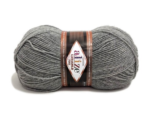 Włóczka Alize Lanagold Fine kolor 21 szary, cienka i wydajna mieszanka wełny z akrylem o gładkim splocie.
