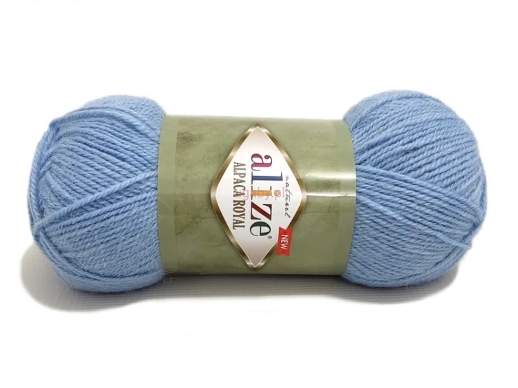 Włóczka Alpaca Royal Alize jasny niebieski 356 – puszysta mieszanka alpaki i wełny na zimowe robótki