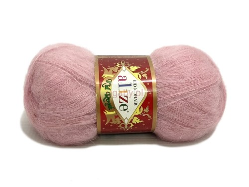 Włóczka Alize Kid Royal w kolorze pudrowy róż numer 161 – puszysty różowy moher na delikatne chusty i swetry.