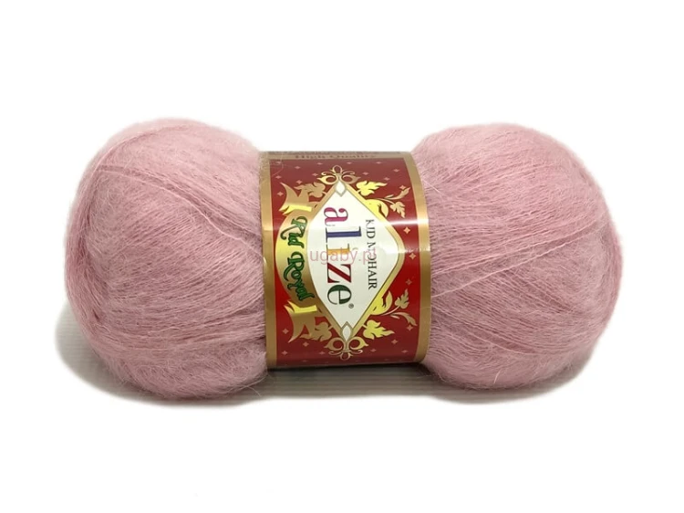 Włóczka Alize Kid Royal w kolorze pudrowy róż numer 161 – puszysty różowy moher na delikatne chusty i swetry.