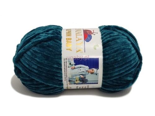 Włóczka Himalaya Dolphin Baby morska 80348, pluszowa włóczka na maskotki wieloryby amigurumi i kocyki.