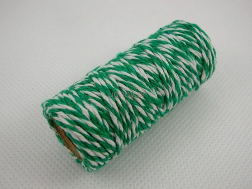 sznurek biało zielony